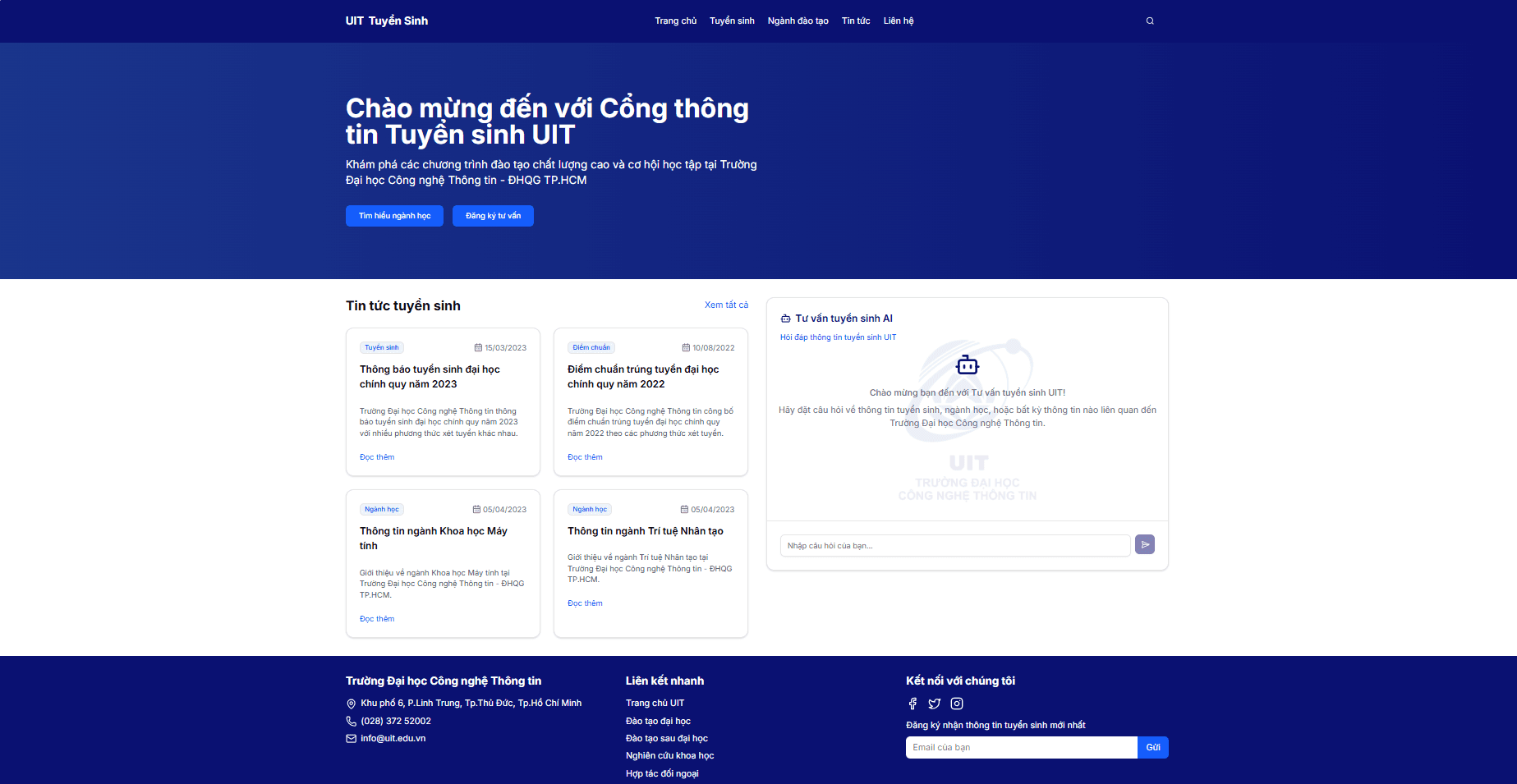 UIT Admissions Chatbot